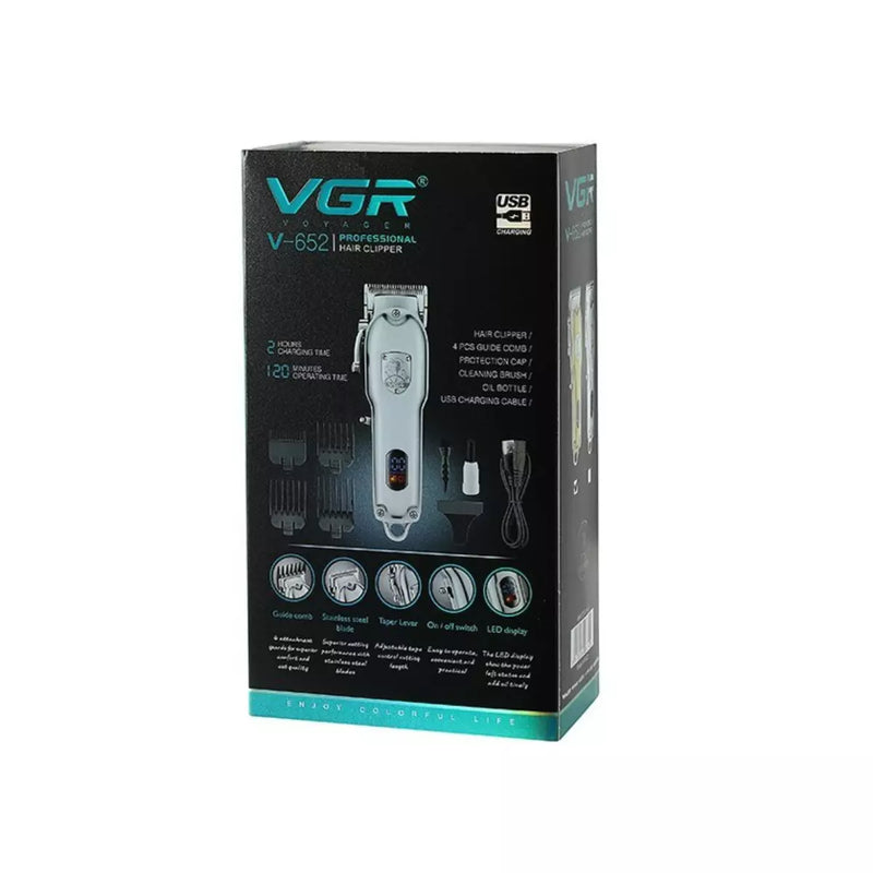 Máquina de Cortar Cabelo Profissional V-652 | VGR ®