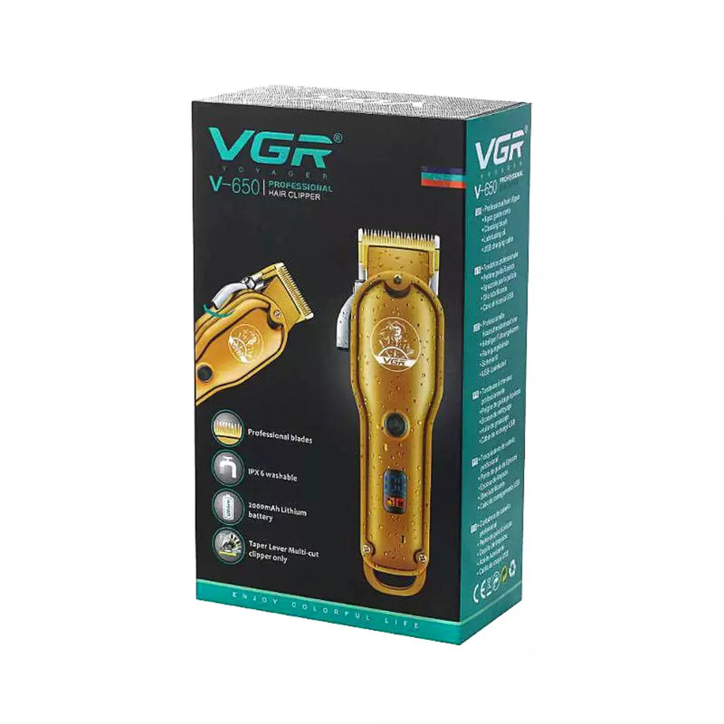 Máquina de Cortar Cabelo Profissional V-650 | VGR ®