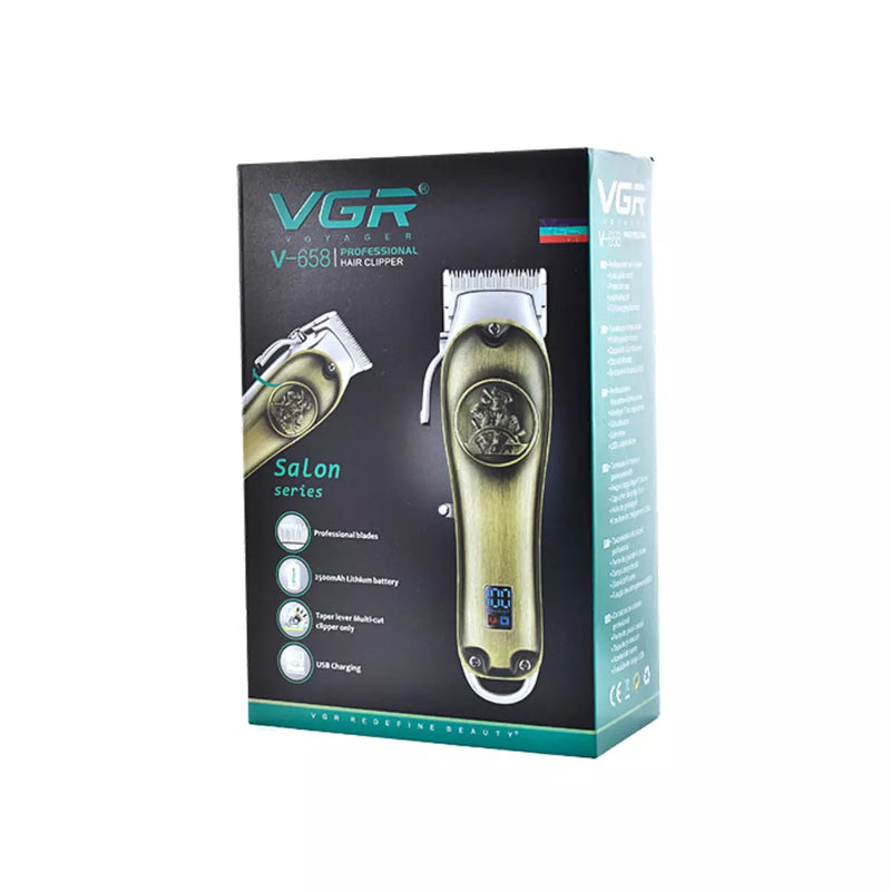 Máquina de Cortar Cabelo Profissional V-658 | VGR ®