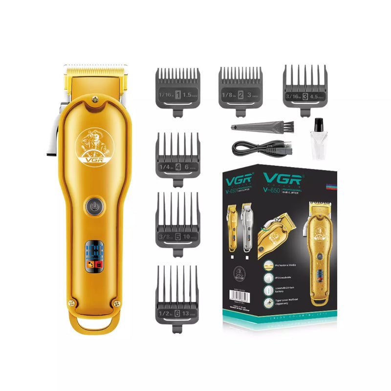 Máquina de Cortar Cabelo Profissional V-650 | VGR ®