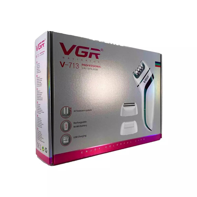 Professional 3 in 1 Electric Epilator V-713 | VGR ®