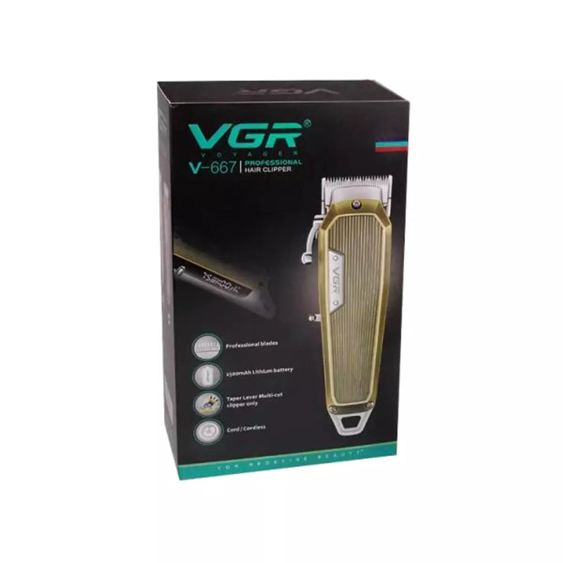 Máquina de Cortar Cabelo Profissional V-667 | VGR ®