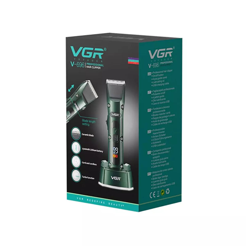 Máquina de Cortar Cabelo Profissional V-696 | VGR ®